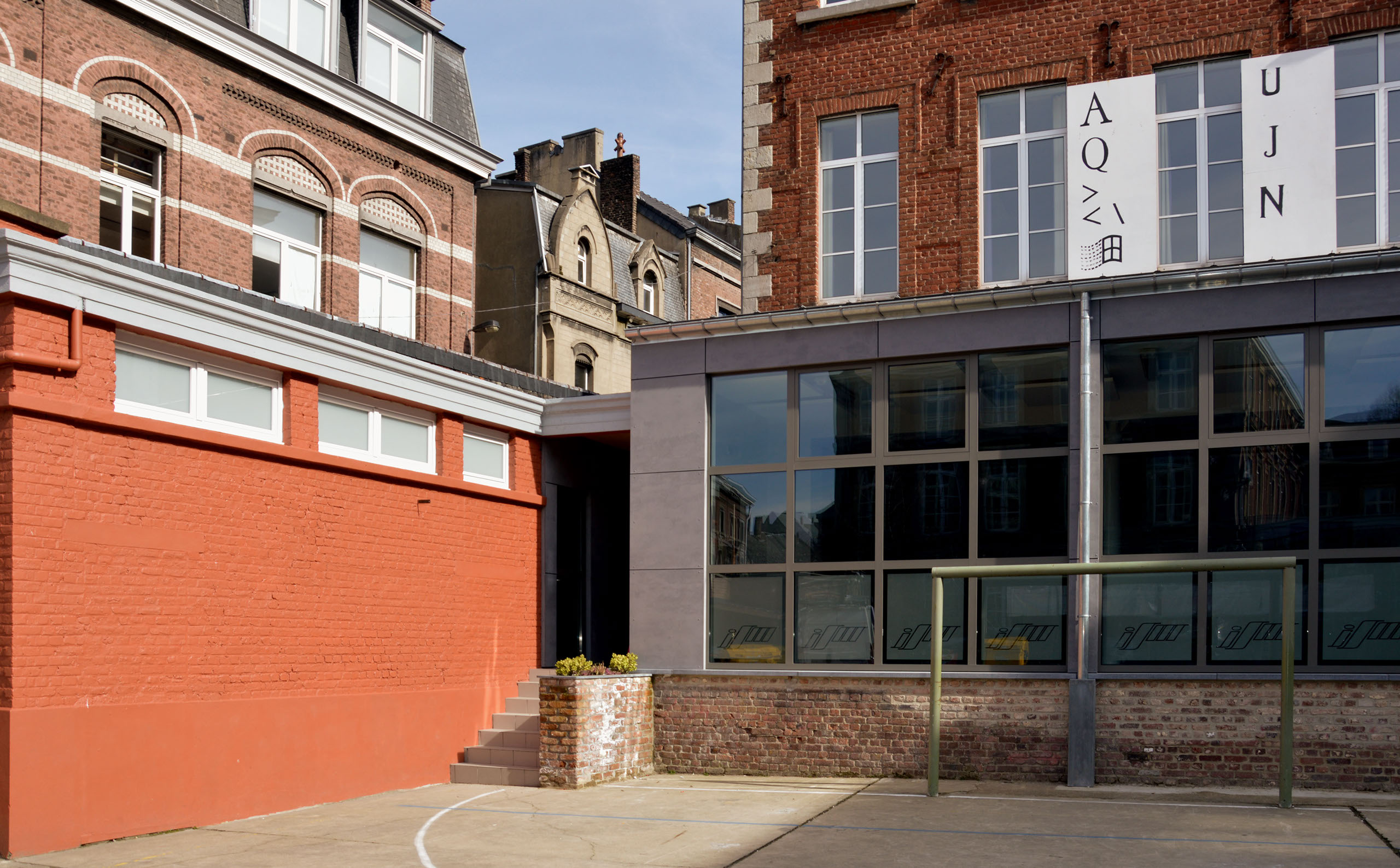 Salle de gym de l'Institut Sainte-Marie à Huy